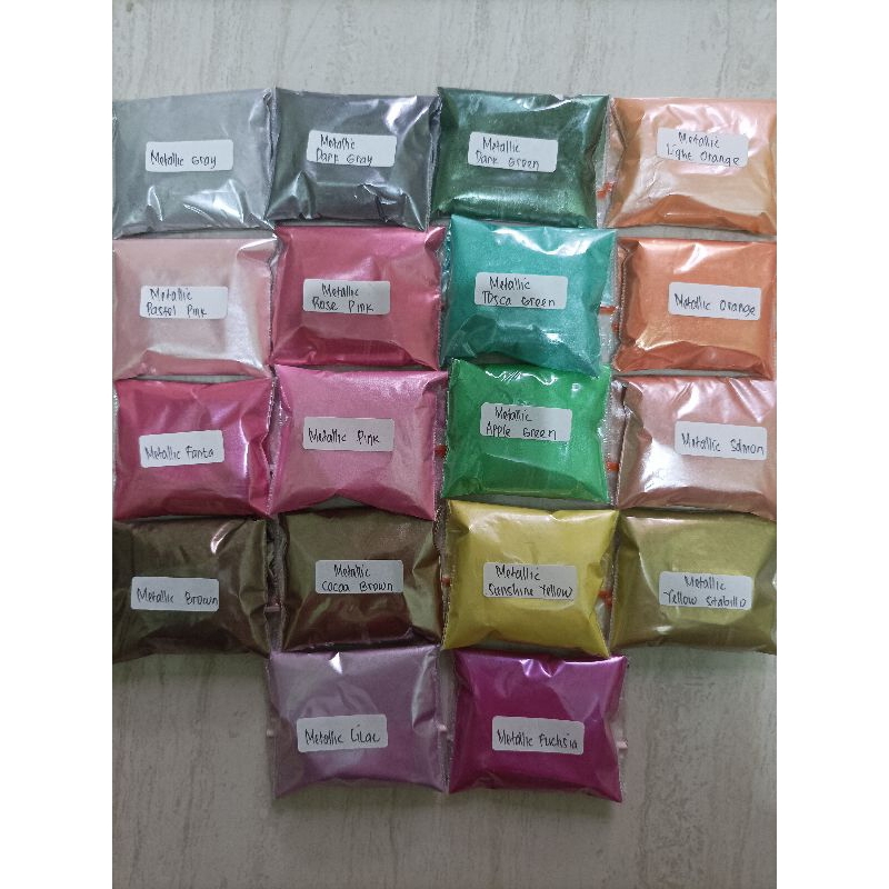 Pigmen metalik/ Pigment Metallic/ Metalik powder/Metalic Bubuk /pewarna resin metalik/ 10 gram