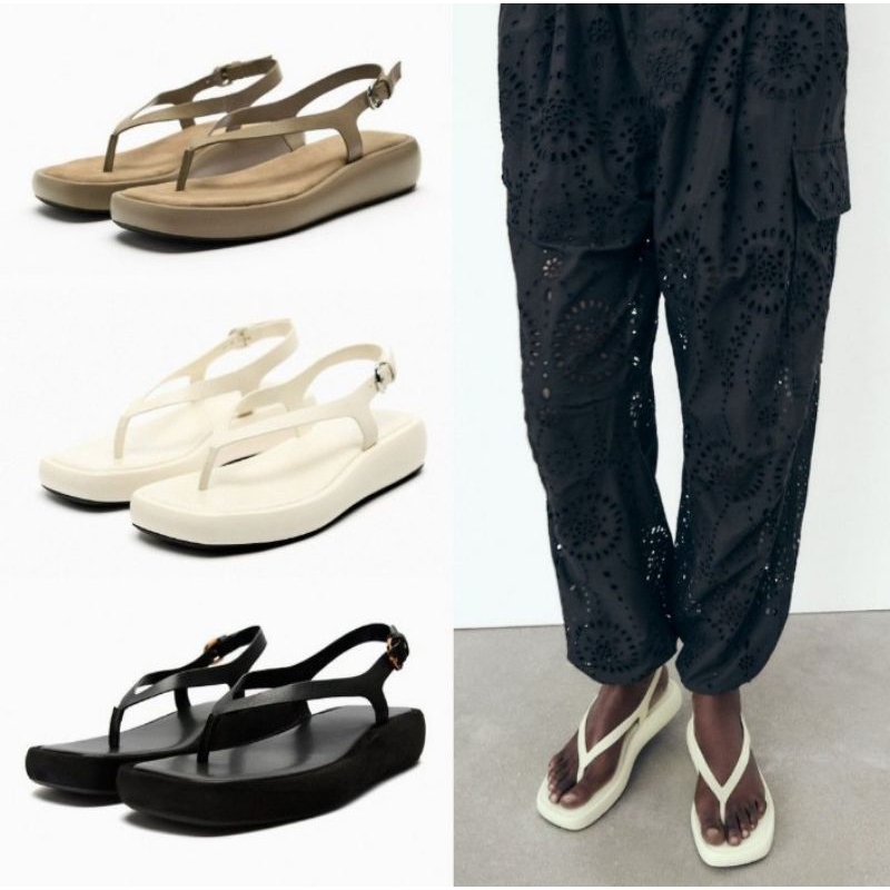 Sandal ZARA Flatform Shoes Wanita