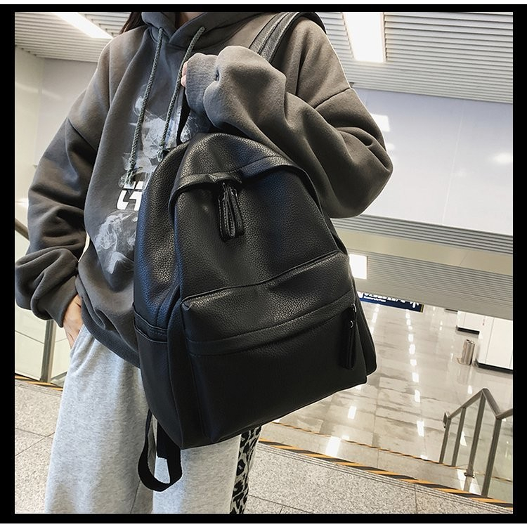 Tas Ransel Sekolah Sheila Serbaguna / Leater Bcakpack / Back Pack Semi Kulit / Tas Ransel Wanita Kul