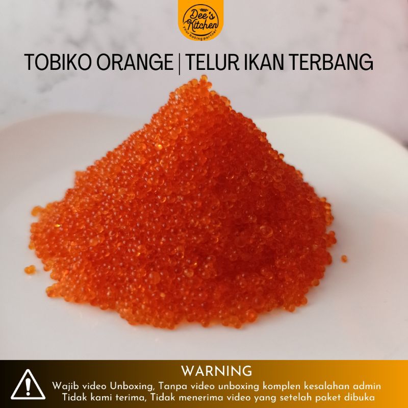 

TOBIKO ORANGE 100gram ( Repack)