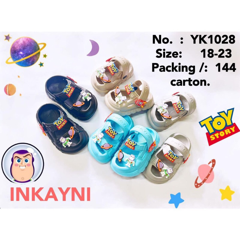 SENDAL JELLY ANAK LAKI LAKI TOY STORY / SANDAL JELLY INKAYNI