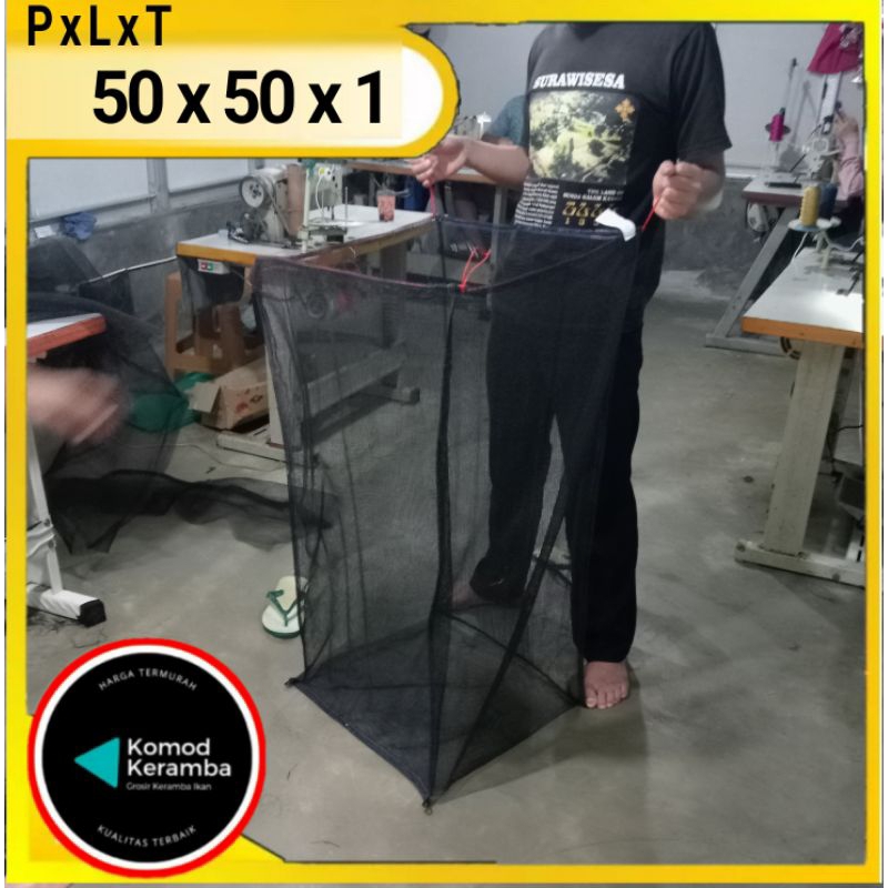 keramba ikan 50x50x1kerambah jaring ikan karamba kotak