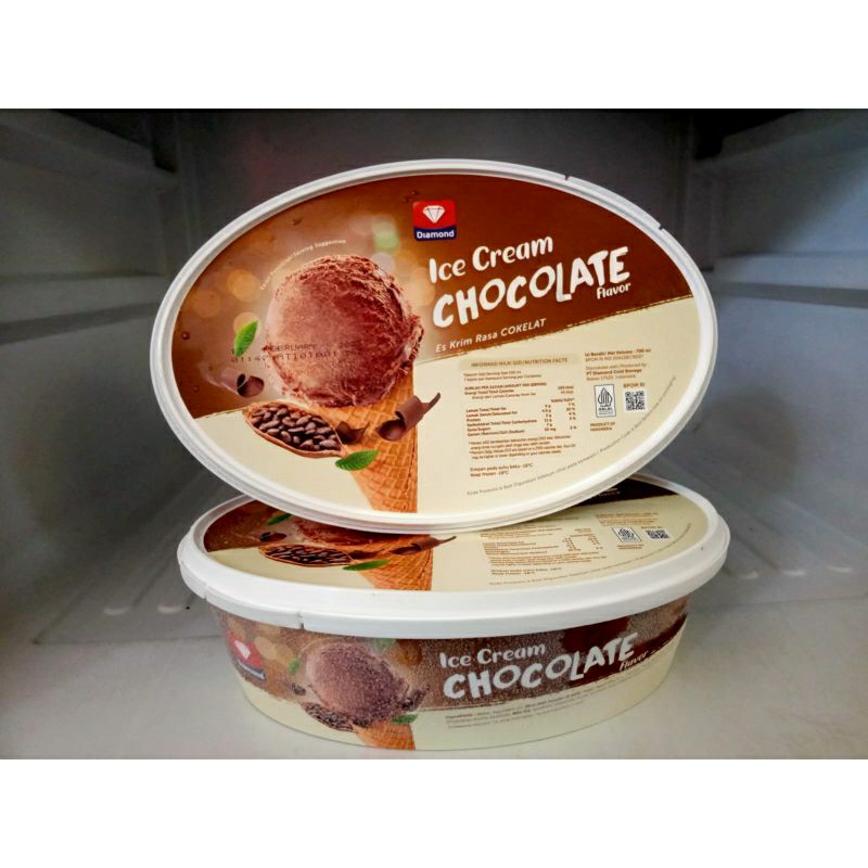 

Ice Cream / Es Krim Diamond 700ml - COKLAT