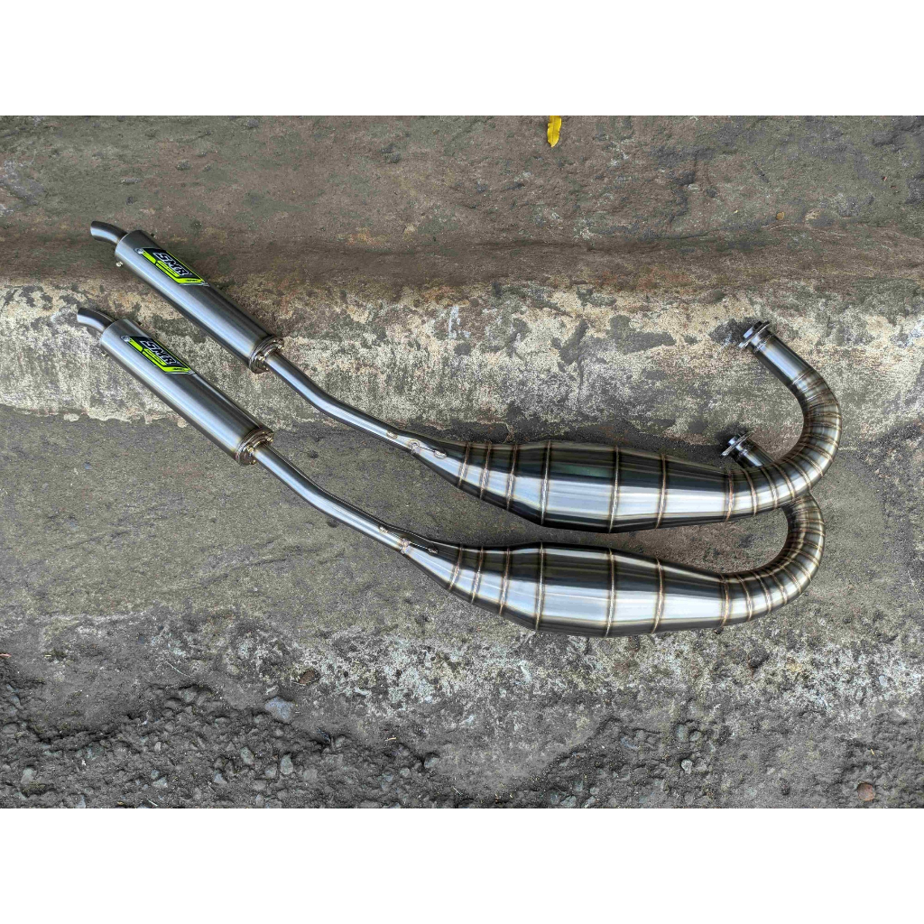 Knalpot Ninja R SS SMR Full Stenlis Leher Cacing