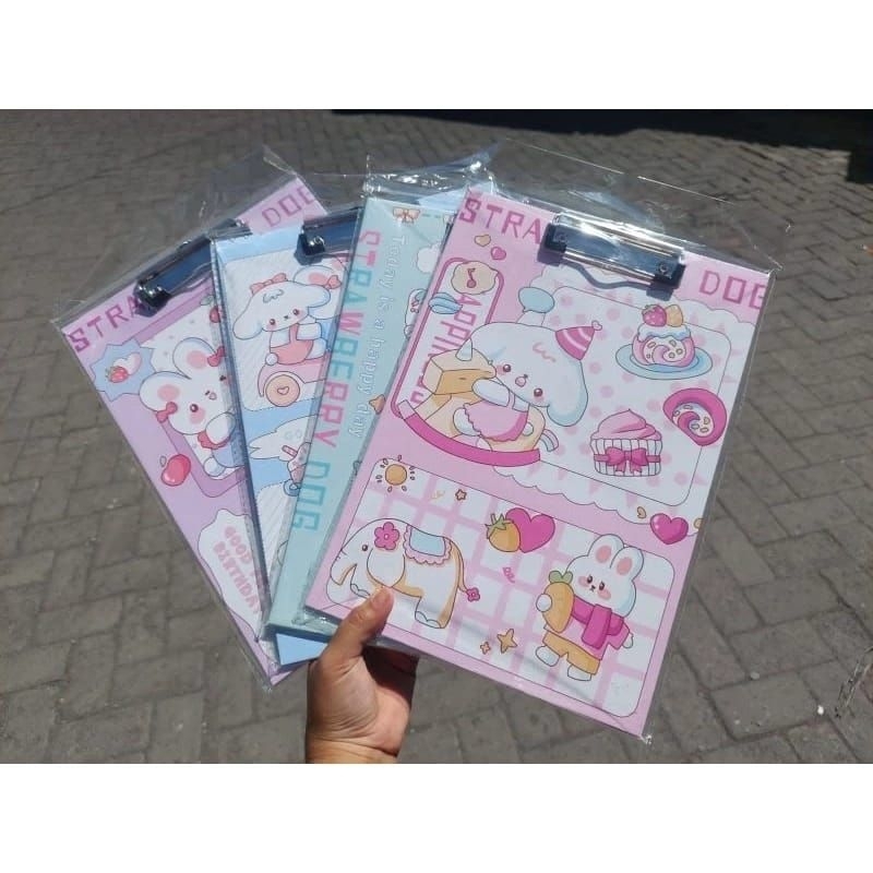 Papan Ujian Papan Jalan Clipboard Karakter Lucu