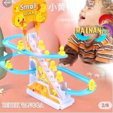 Mainan Bebek Naik Tangga Mainan viral Mainan Bebek Roller Coaster