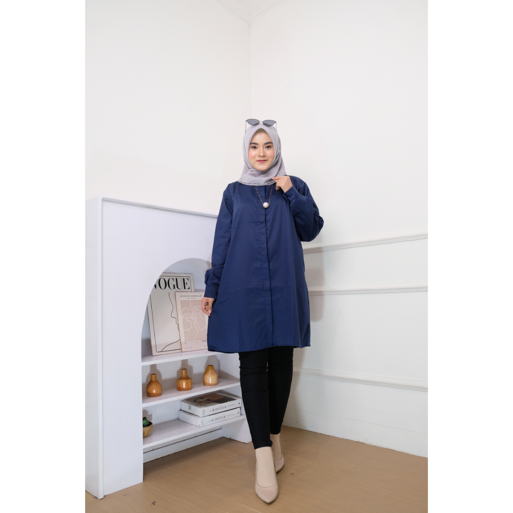 Natasya Tunik Toyobo Polos Premium Model Kekinian