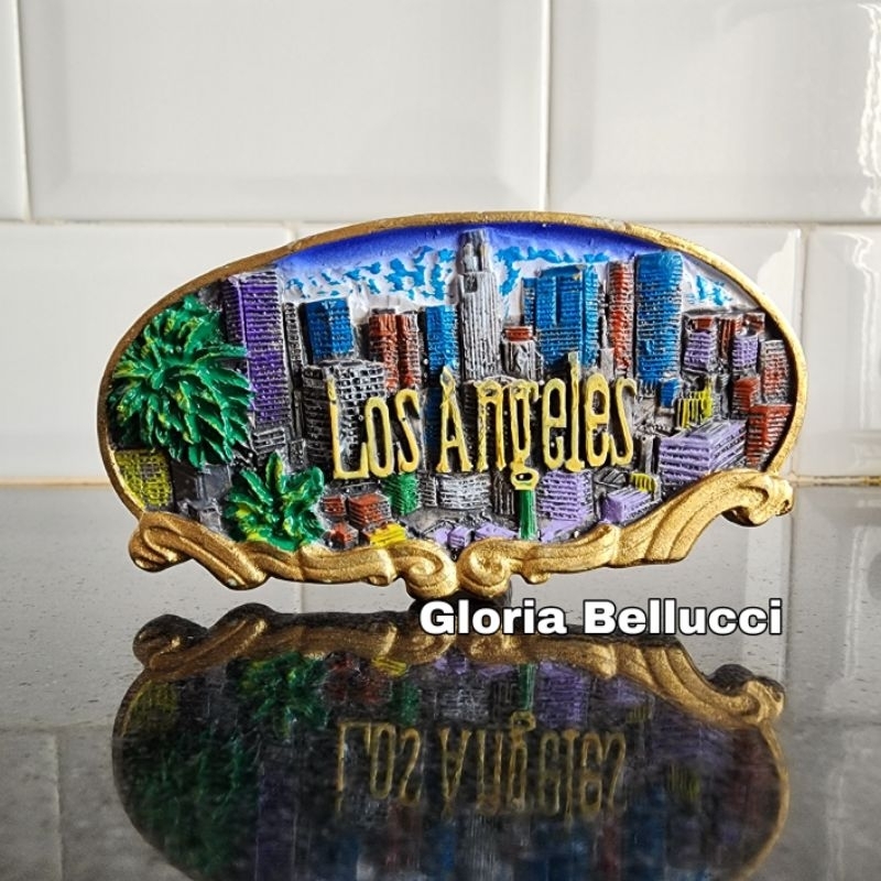 souvenir oleh oleh tempelan magnet kulkas los angeles california negara USA