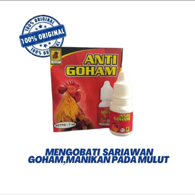 OBAT GOHAM AYAM ANTI GOHAM JALU AJI OBAT MANIKAN AYAM SARIAWAN GOHAM