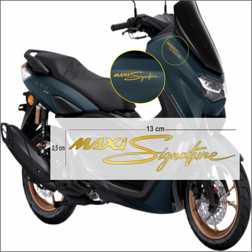 Stiker Nmax Maxi Signature / Cutting Stiker Maxi Signature Nmax / Stiker Maxi SIgnature