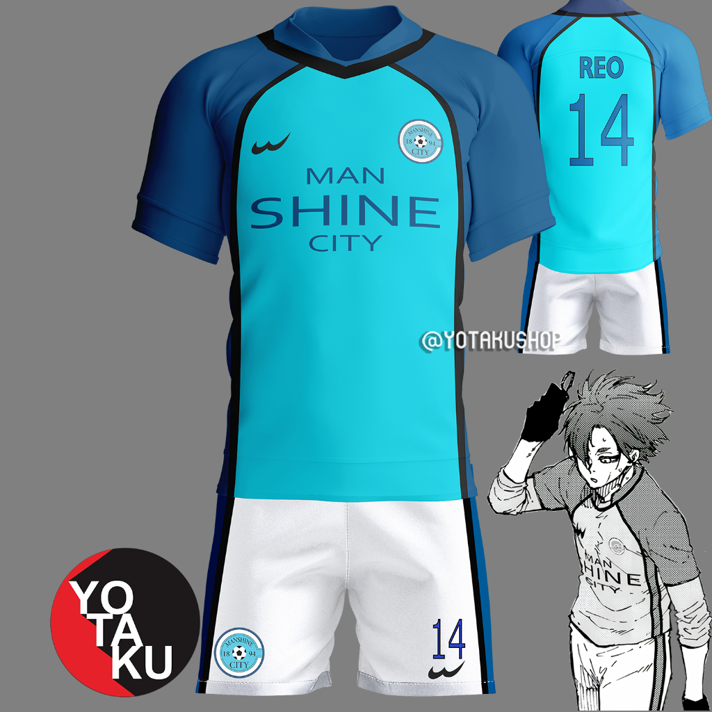 Orderan Khusus Celana Saja Jersey Reo Mikage Ukuran L Blue Lock Manshine City