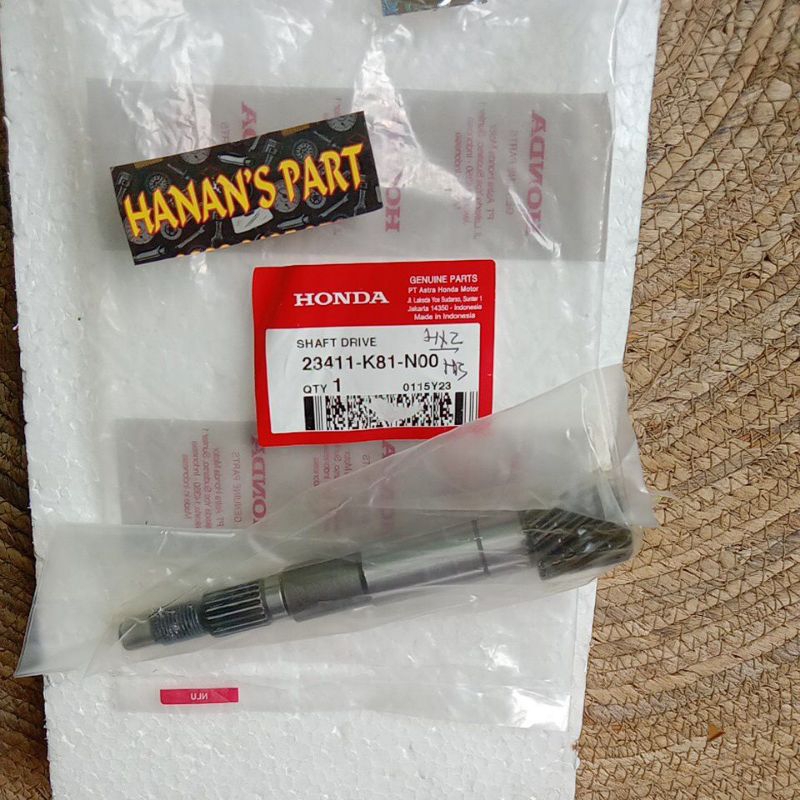 23411-K81-N00 SHAFT DRIVE AS PULLY BEAT ESP K81 BEAT STREET K81 ORIGINAL AHM