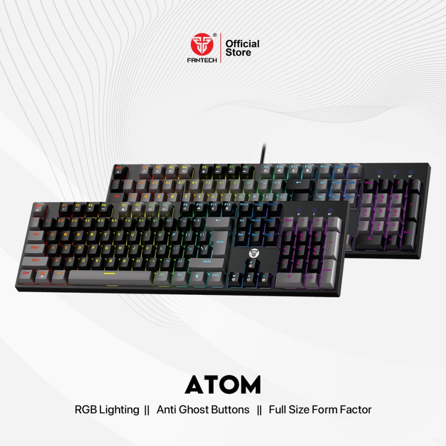 Keyboard Gaming Fantech ATOM MK886 RGB Mechanical Keyboard Full Size