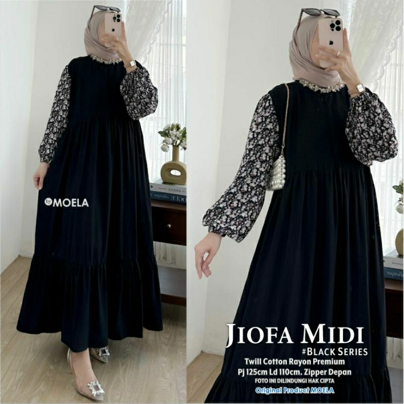 JIOFA MIDI DRESS RAYON PREMIUM MIDI DRESS REMAJA 2023
