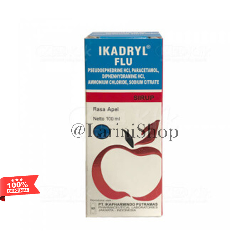 IKADRYL FLU SIRUP 100ML/IKADRYL SIRUP 60ML/IKADRYL MERAH/IKADRIL SIRUP