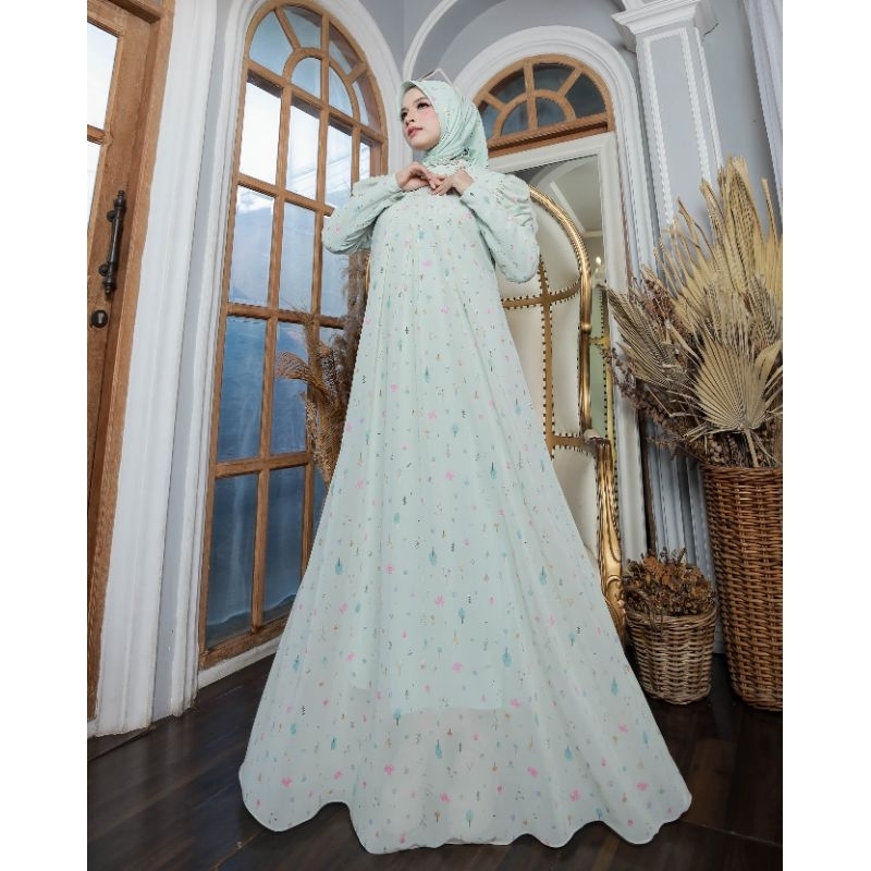 (COD) New Gamis Syari Vianka by Eldeena