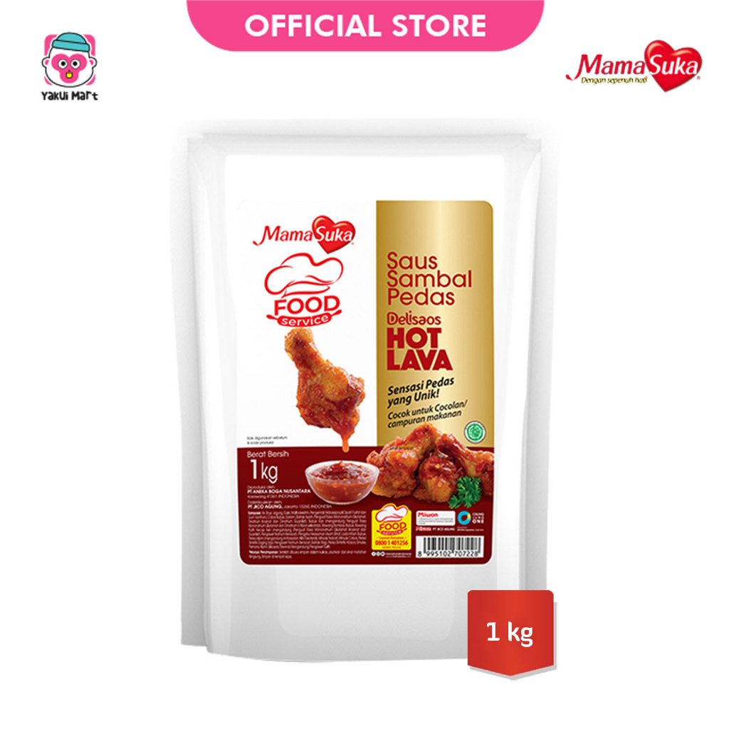 

Mamasuka Delisaos Hot Lava 1kg Saus Sambal Pedas 1000g