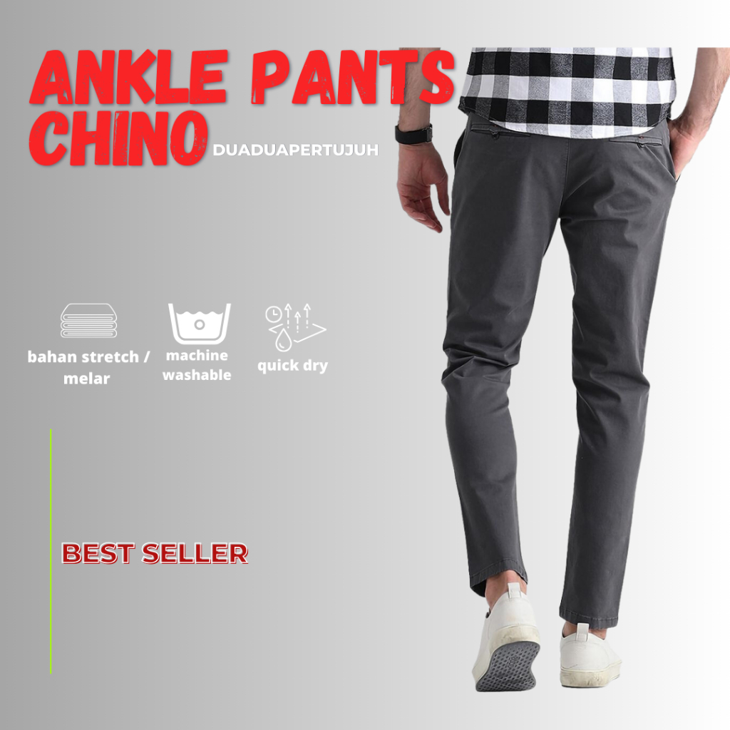 DuaDuaPertujuh Celana Panjang Ankle Pants Chinos