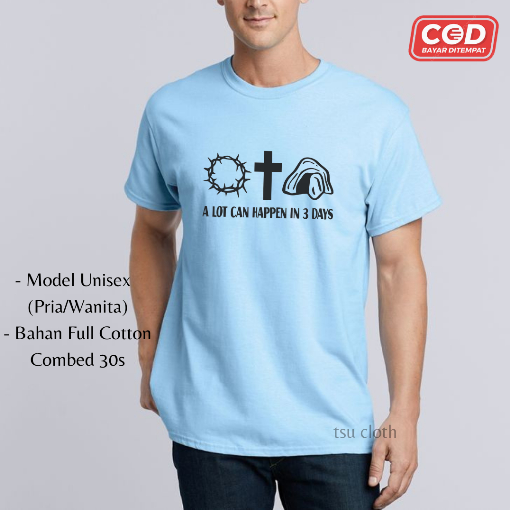 Kaos Rohani Paskah / Baju Rohani / Kaos Paskah / Kaos Rohani / Kaos Rohani Kristen Katolik