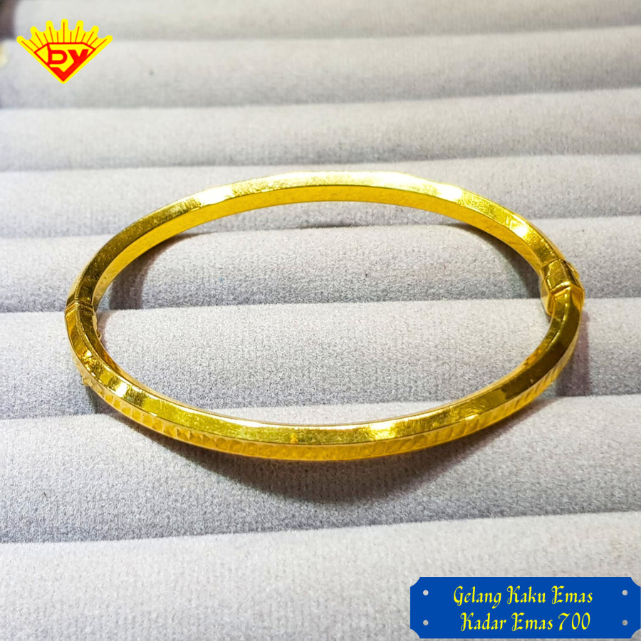 Gelang Emas Bangle Kadar Emas 700