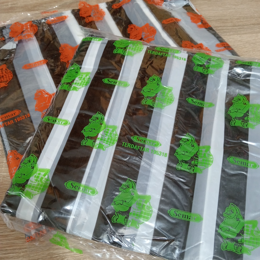 kantongplastik/kresekbelang/Plastik HD/PE Salur / Kresek Hitam Putih Tebal 015 dan 02 | 21 x 40 | 24