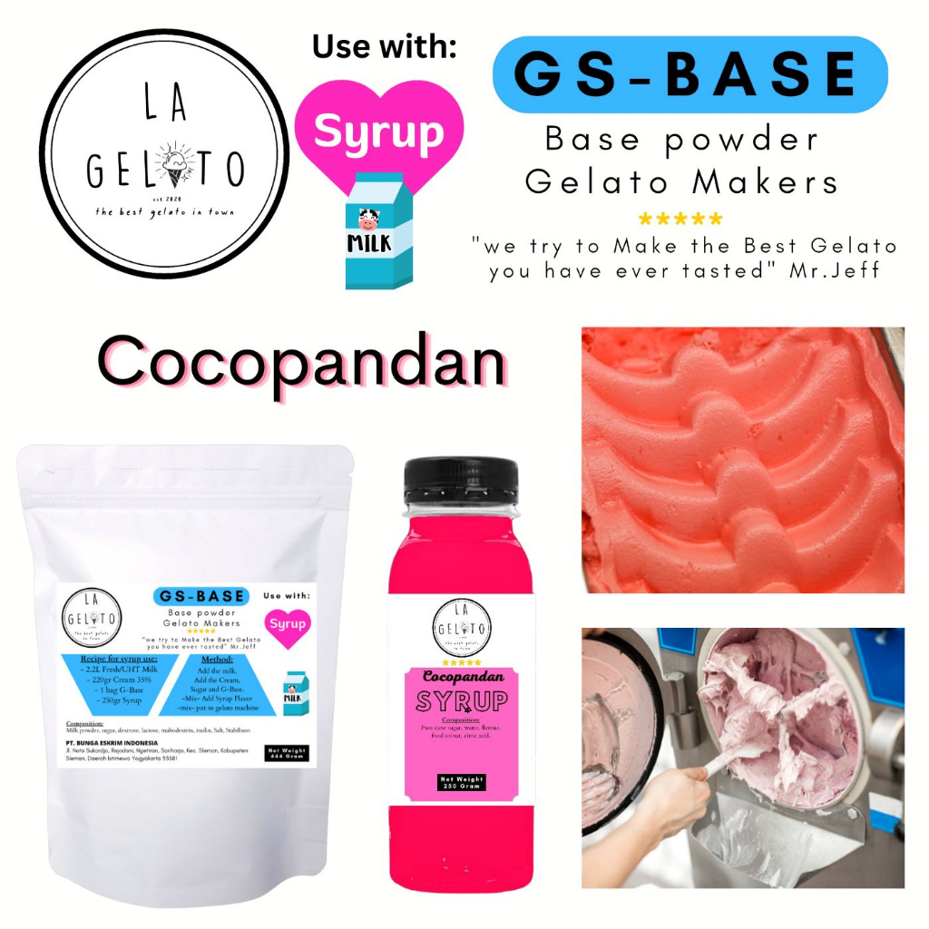 

bubuk gelato sirup rasa cocopandan