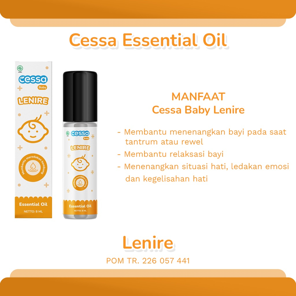 Cessa Kuning Lenire - Essential Oil Menenangkan Anak Bayi Rewel Pereda Perut Kembung