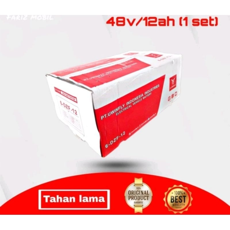 baterai sepeda listrik 12ah 48v original