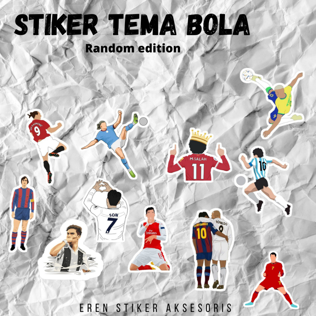 

STIKER FOOT BALL RANDOM ISI 100 PCS ANRI AIR PREMIUM
