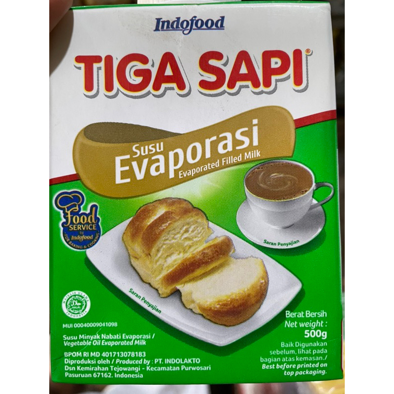 

SUSU EVAPORASI TIGA SAPI 3 SAPI 500GR / SUSU MILK EVAPORATE