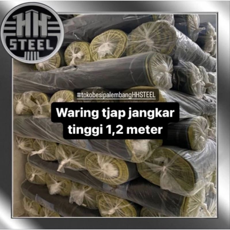 WARING HITAM ROLL ISI 100 METER TINGGI 1,2 METER WARING HITAM SINGLE TL/ KERAMBA IKAN/WARING PAGAR T
