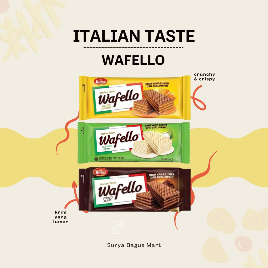 

ITALIA TASTE WAFELLO 17g/37,5g/117g