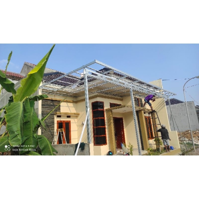 Kanopi Baja Ringan Atap Galvalum