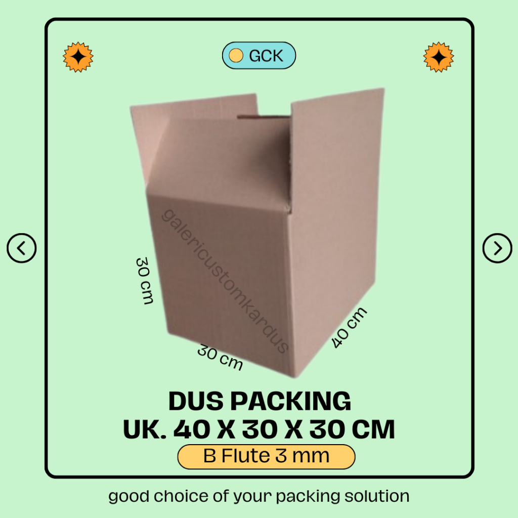 

(min. order 5) kardus/dus packing barang/pindahan uk. 40x30x30cm B Flute Currogated box karton