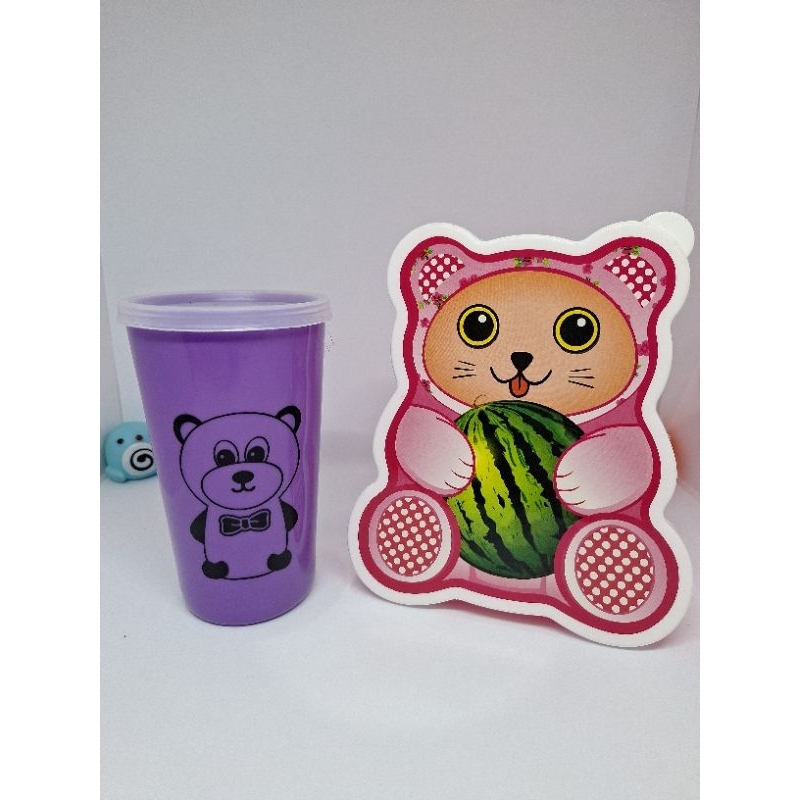 SET KOTAK MAKAN + BOTOL MINUM ANAK LUCU KARAKTER ANIMAL