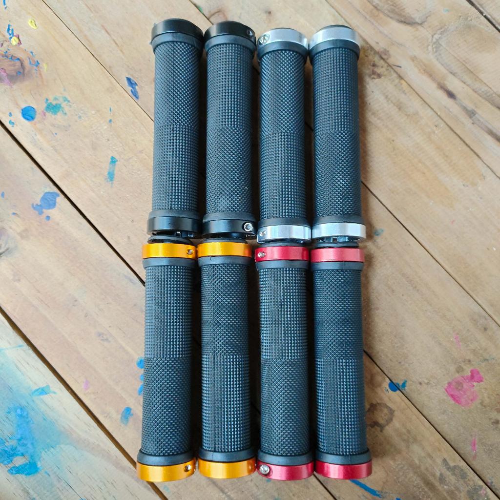 Hand Grip Karet Sepeda MTB Double Lock