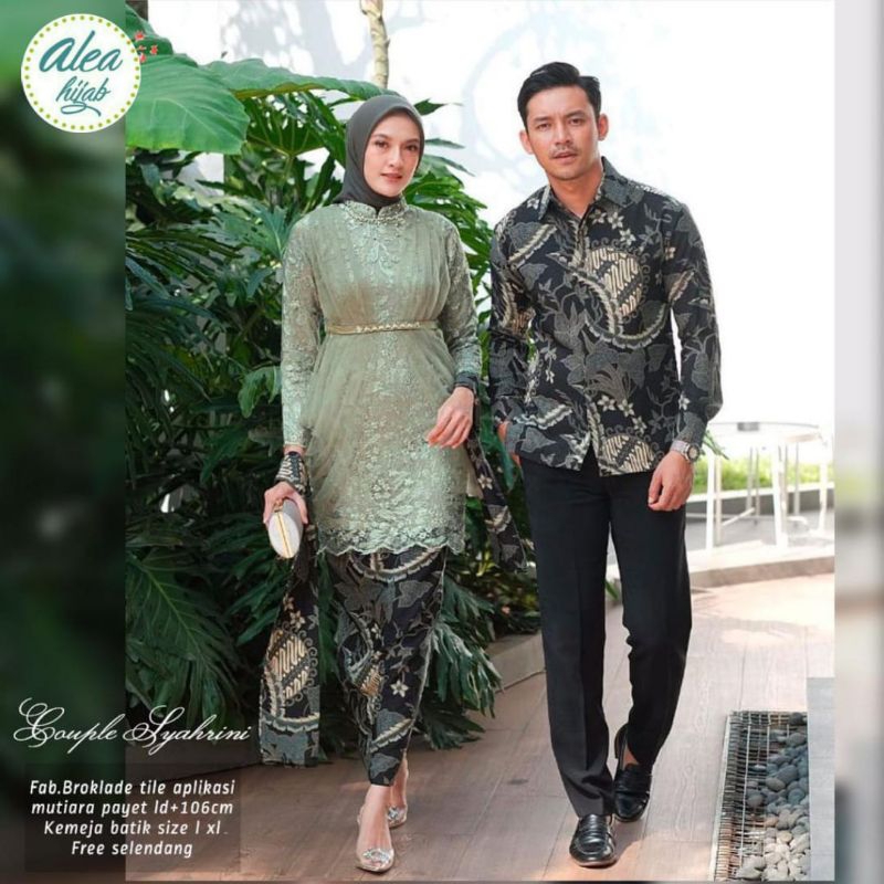 KEBAYA COUPLE SYAHRINI COUPLE KEBAYA DAN KEMEJA BATIK BEST SELLER