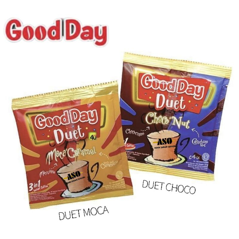 

Kopi GOOD DAY DUET 3in1 sachet 22gram PROMO MURAH