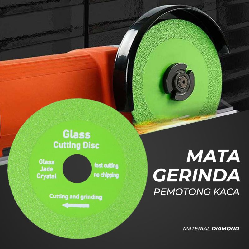 Mata Gerinda Diamond Cakram Pemotong Kaca Granit Keramik + Bonus Ring Konversi 16mm ke 20mm