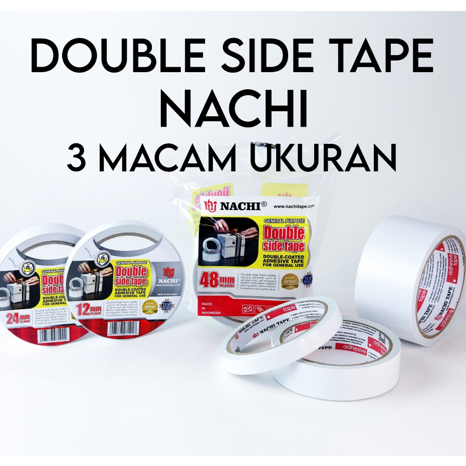 

ISOLASI DOUBLE TAPE NACHI PUTIH 3 UKURAN