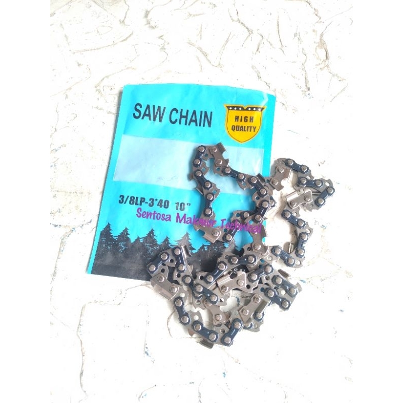 10" Rantai Chainsaw Chain Saw Mata Gergaji Cordless Baterai 10 Inchi