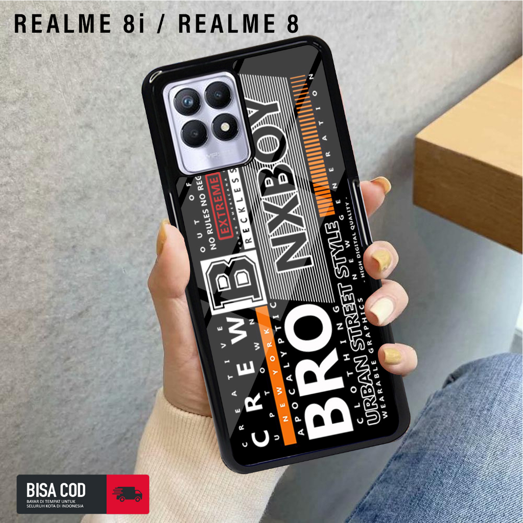 Case REALME 8i  / REALME 8  Hardcase 2D Glossy Premium Case Stiker Casing Realme Case Murah Case Terbaru Case Kaca COD 33