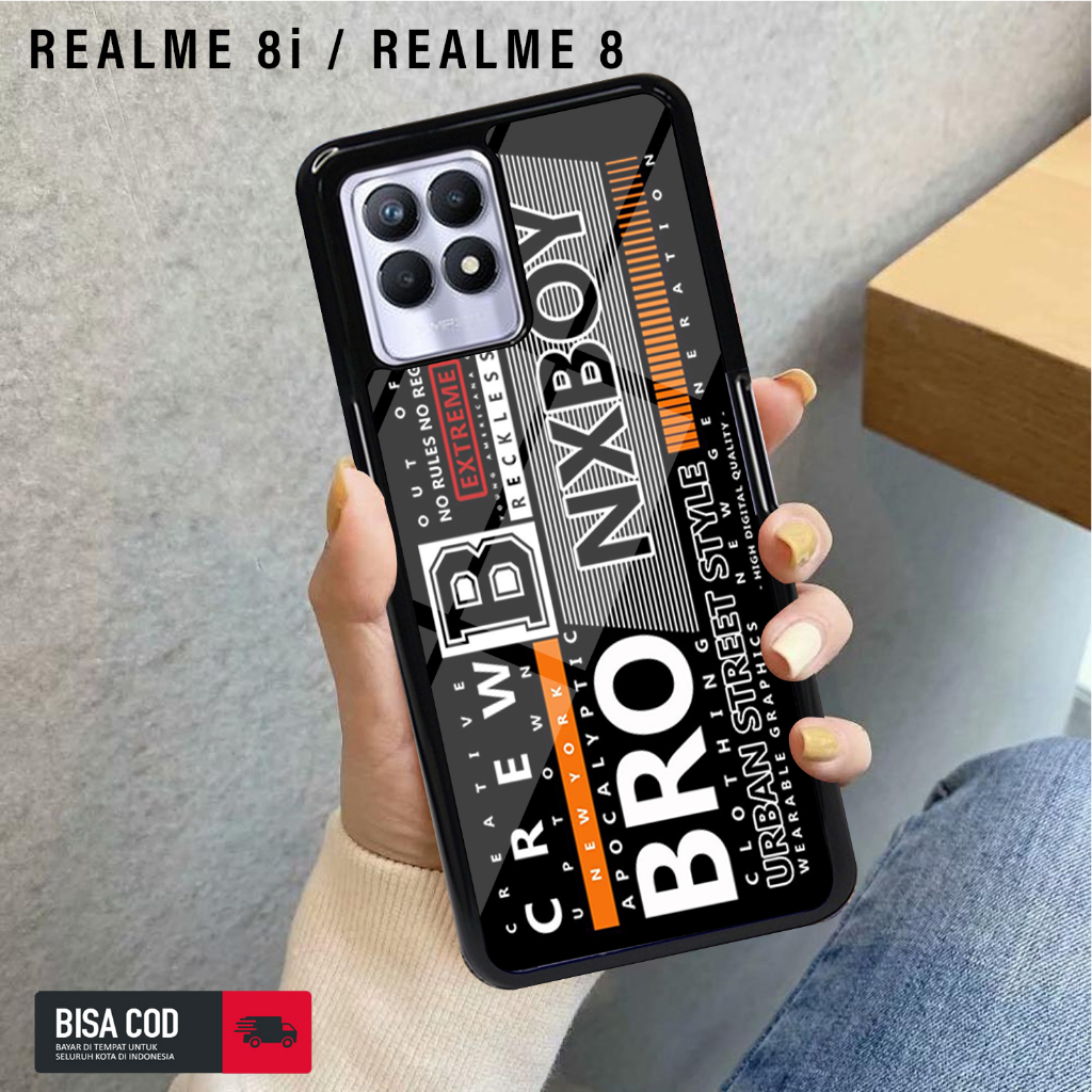 Case REALME 8i  / REALME 8  Hardcase 2D Glossy Premium Case Stiker Casing Realme Case Murah Case Ter