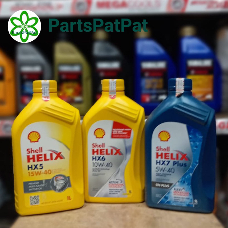 OLI OIL MESIN MOTOR MOBIL SHELL HELIX HX5/HX6/HX7 PLUS 15W40 10W40 5W40 1LT 1000ML ASLI ORIGINAL