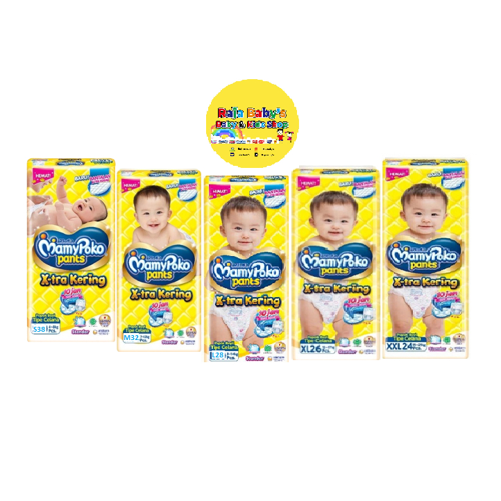 MAMYPOKO EXTRA KERING TWINPACK 2PCS DAPAT 2BAL NBS44/S38/M32/L28/XL26/XXL24