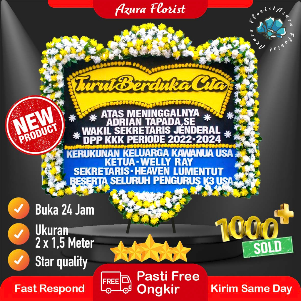 Jiwoness - Karangan Bunga Papan Slenger Duka Cita Wedding Congratulation Bekasi Bogor Jakarta