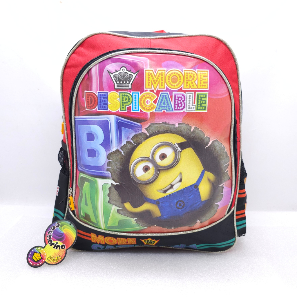 TAS MINION / TAS ANAK MINION MURAH / RANSEL MINION / TAS ANAK MINION 15 INCHI MURAH OBRAL / TAS MINI