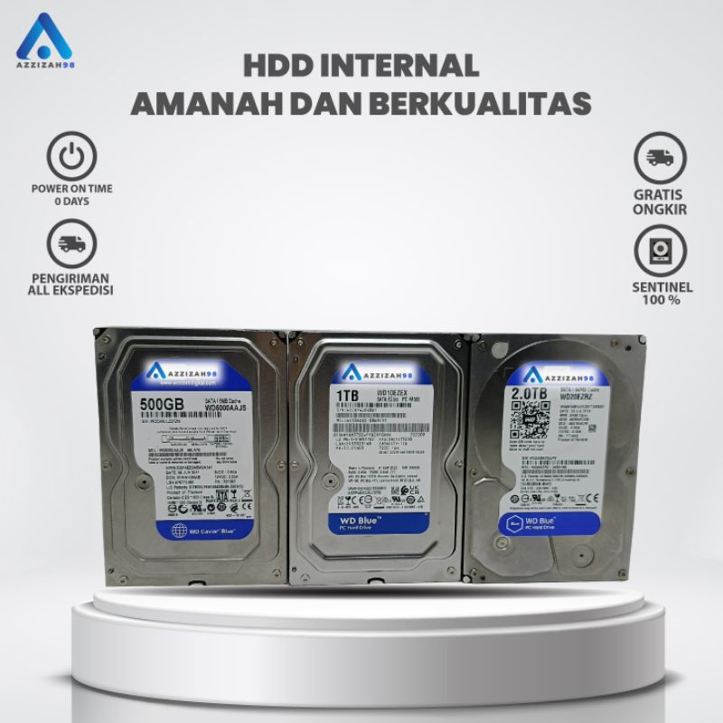 Hardisk 1TB/500GB/2TB WD Blue Sata 3.5 Hardisk internal PC 500GB/1TB/2TB WD /bara Rpm 7200