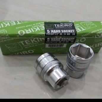 tekiro 24mm mata sok tekiro 1/2"×24mm anak kunci shock ringan hand socket 24mm