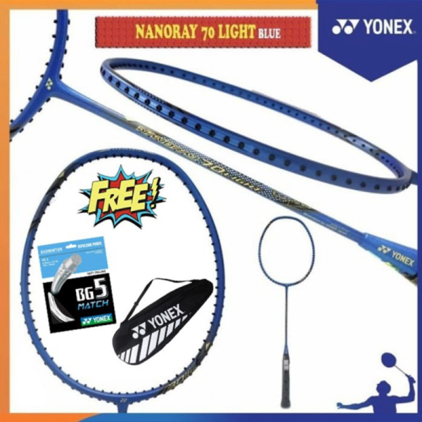 

Jual PAKET RAKET YONEX NANORAY 70 LIGHT ORIGINAL TASSENARGRIP ORIGINAL! - BLUE BELUM PASANG Diskon